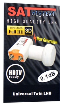 SATDIGITAL TWIN CONVERTER-0,1 дБ HDTV READY-КРАКОВ