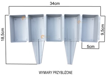 PALISADA EKO BRĄZ 3,2m PŁOTEK OBRZEŻE OGRODOWE