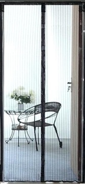 МАГНИТНАЯ МОСКИТНАЯ СЕТКА 100/90/80 x 220/210 ЧЕРНАЯ