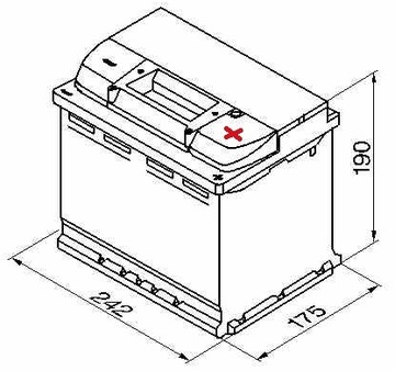 Аккумулятор VIRTZ 12В/62Ач L+ 540А FRESH, НОВЫЙ