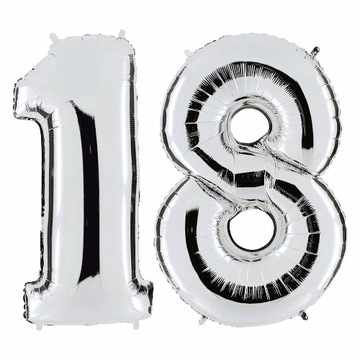 Balony foliowe na 18 urodziny, 100 cm, 2 kol