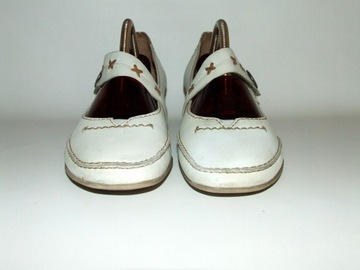 Buty ze skóry JANA r.37,5 dł.24cm