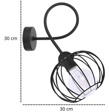 Металлический НАСТЕННЫЙ СВЕТИЛЬНИК Loft Edison E27