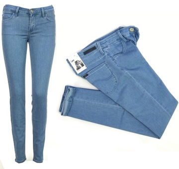 Lee Scarlett Lagoon spodnie jeansy Skinny W28 L35