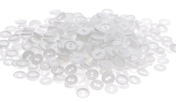 GUZIKI GUZICZKI BIAŁE 11mm 62 kolory (K101)