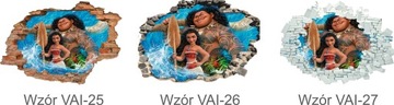 3D наклейки MOANA VAIANA на стену 100х70см