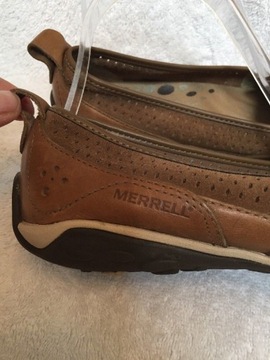 MERRELL SHOES, КОЖАНЫЕ ЖЕНСКИЕ МОКАСИНЫ, размер 39, США