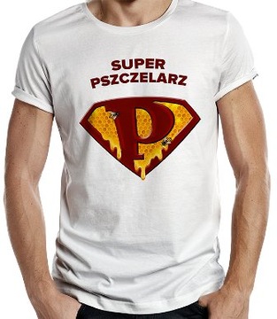UPOMINEK pszczelarza KOSZULKA SUPER PSZCZELARZ M