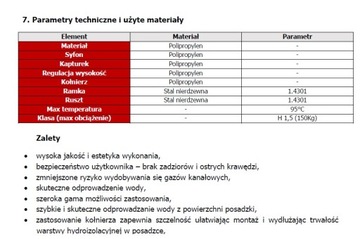 Трап для ванной, боковой трап, решетка 12х12, фланец 193