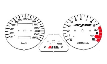 Yamaha XJR 1200 1994-1997 Циферблаты БЕЛЫЕ