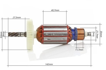 РОТОР ЭЛЕКТРИЧЕСКИХ НОЖНИЦ ES116 5 РЕЗЦ