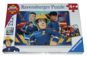 PUZZLE Ravensburger 24 x2 - STRAŻAK SAM -- FOLIA !