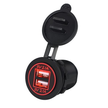 USB 5V 4.2A GNIAZDO SAMOCHODOWE ŁADOWARKA 12-24V R