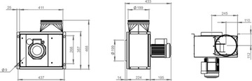 Кухонный вентилятор COOKVENT ECO 200/1500 Harmann