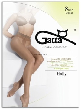 КОЛГОТКИ GATTA HOLLY СТРЕЙЧ 8 ДЕНЕВ 4 Л, цвет черный