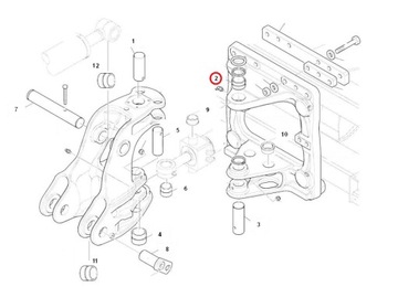 Задняя бабка ПОВОРОТНАЯ ВТУЛКА TOP KOMATSU WB 65x80x52