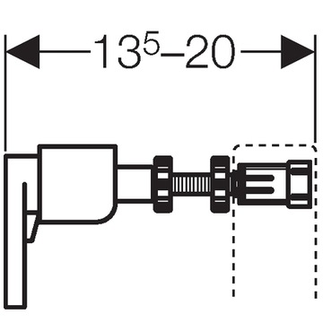 Поддержка Geberit для рамы DUOFIX 111.815.00.1