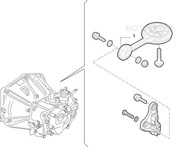 DRŽÁK ULOŽENÍ PŘEVODOVKY FIAT BRAVO II 1.9 MJTD