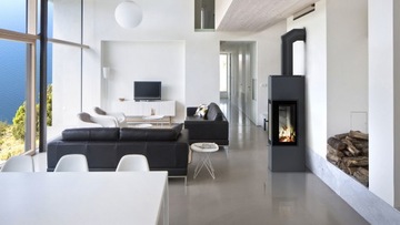 Kominek Piec Wolnostojący Stal Thor View 5,5-10kW