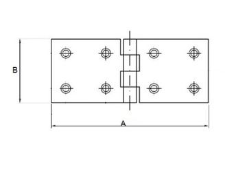 ПЕТЛЯ ДЛЯ СТРОИТЕЛЬНОЙ КОРОБКИ ОЦИНКОВАННАЯ 35 x 150