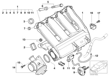 BMW Plugs Пробка впускного коллектора 22 мм x 4