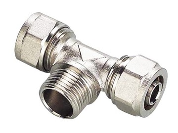 TRÓJNIK SKRĘTNY PEX 16x16x3/4 GZ MOCNY SKRĘCANY
