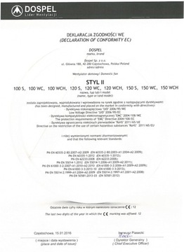 Вентилятор STYL II 120S