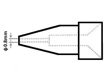 Насадка-насадка для ZD-915 ZD-985 0,8мм N5-2