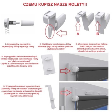 ROLETY MINI 43x150cm roleta na wymiar KOLORY promo