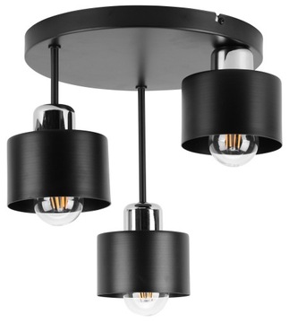 LAMPA WISZĄCA SUFITOWA PLAFON METALOWA E27