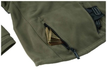 Мужская флисовая кофта Helikon Patriot с капюшоном, термоизолирующая, цвет Olive Green, размер XXL