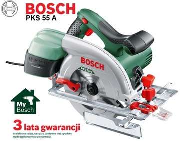 ЦИРКУЛЯРНАЯ ПИЛА BOSCH PKS 55 A, полотно 160 мм, 1200 Вт.