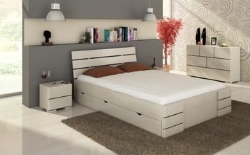 DSI - Кровать SANDEMO HIGH бук 120x200 ящиков