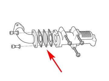 003 Заглушка EGR FIAT ALFA LANCIA JTD 1.9 8V 2.4