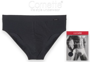 Трусики из хлопка CORNETTE AUTHENTIC, черные, размер L