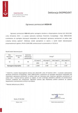 КОМПЛЕКТ отдельностоящей печи KOZA K9 fi150