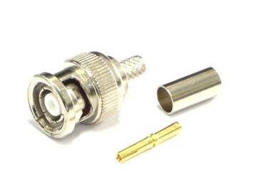 Wtyk R-BNC BNC-RP zaciskany na kabel RG58 H155