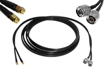 АНТЕННА 5G для ZTE MC801A POWERFUL, кабель 2x14dBi, 5 м