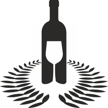 Naklejka na ścianę meble kuchenne kuchnia Wino butelka 50 cm