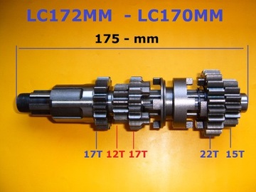 Вал сцепления LC172MM - LC170MM - 167MM - 169MM