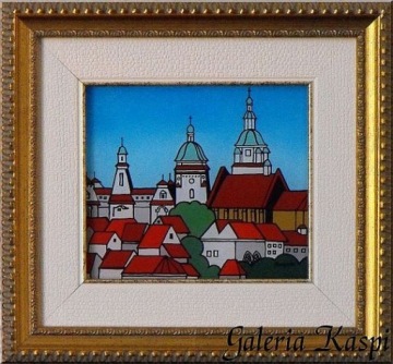 Тайная вечеря в стекле с росписью - E.Skrzypiec