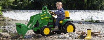 ЭКСКАВАТОР PEG PEREGO JOHN DEERE 12В + ПРИЦЕП