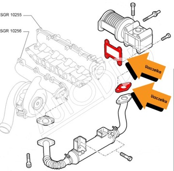 4 Прокладка EGR ALFA FIAT LANCIA OPEL 1.9 2.4 JTDM