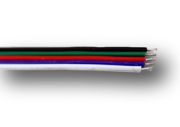 Многожильный кабель для светодиодных лент RGBW RGBWW, 5-жильный, 1м