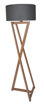 Lampa Podłogowa Drewniana Duża Stojąca - YLDA