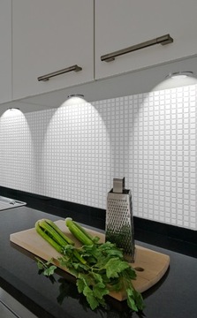 фото ориг. №6, Mosaic panels wall 3-door pvc white tiles plate wall-mounted panel decorative overlay
