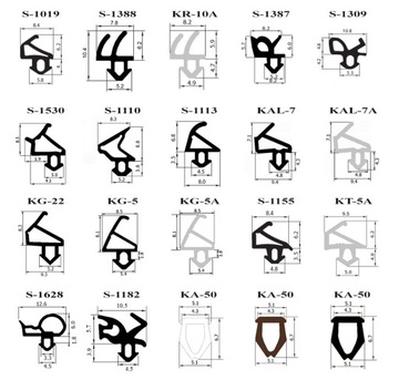Уплотнители оконные С-1127 и С-1126