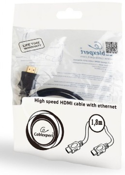 КАБЕЛЬ HDMI-HDMI v1.4 ETHERNET GOLD 3D 4K2K длиной 1,8 М!