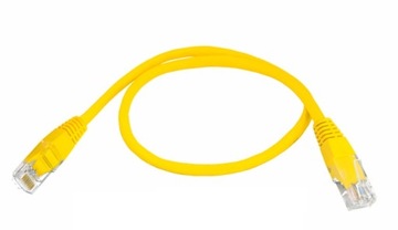 Kabel sieciowy LAN skrętka wtyk RJ45 3m żółty(4504