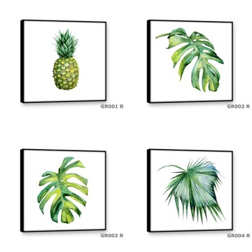 Obrazy na płótnie 50x50 Obraz Nowoczesny LIŚCIE